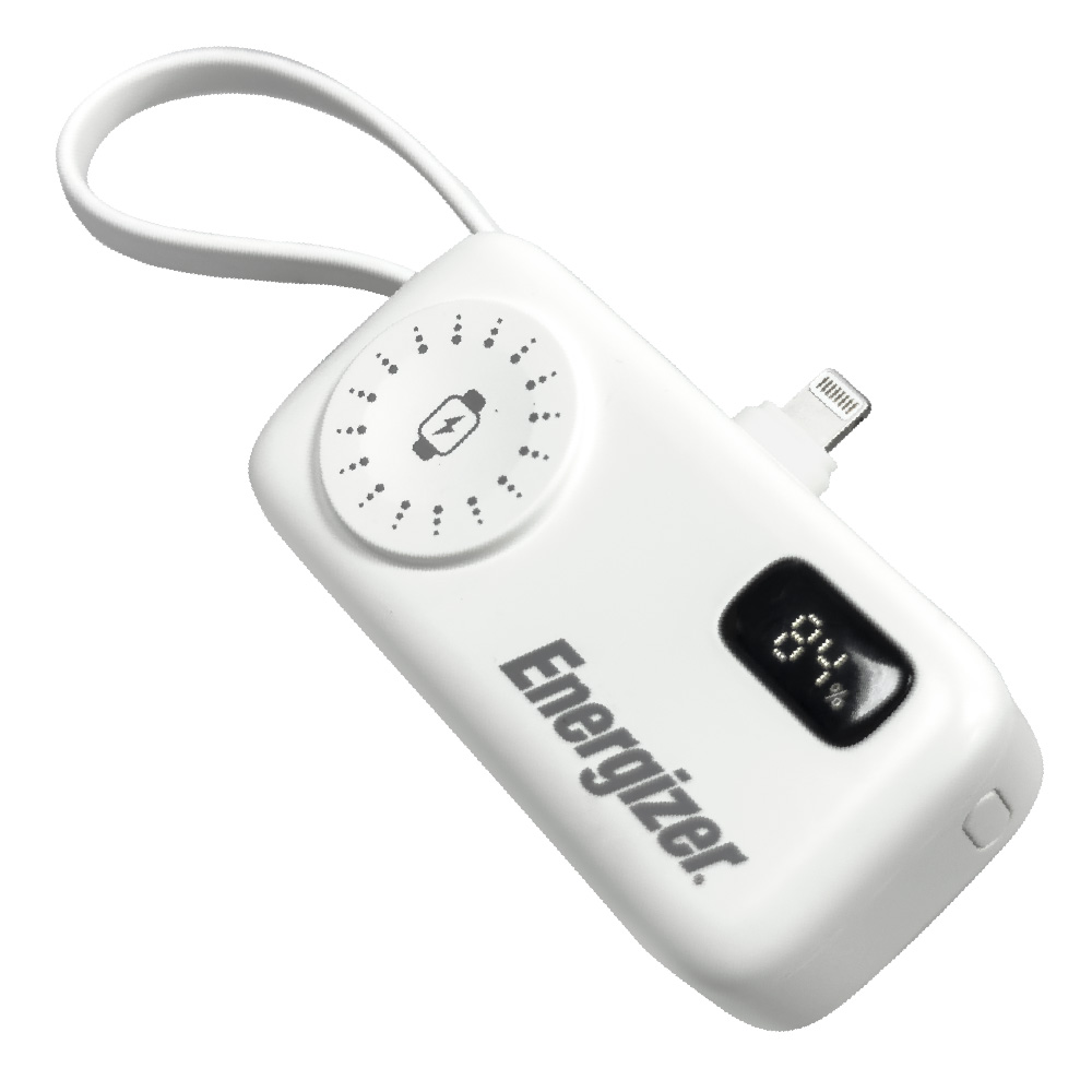Energizer MQ5005L 4-in-1 Fast Charging Power Bank 4900mAh 17.8Wh WHITE, , large
