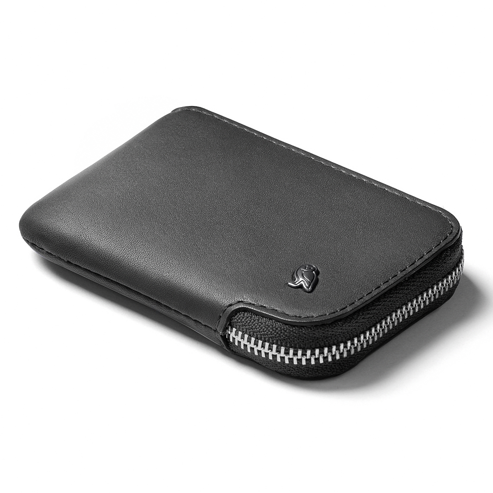 |快速出貨|Bellroy 小錢包 卡片收納包 拉鍊包 零錢包 優質環保皮革-外灰/內鈷藍, , large