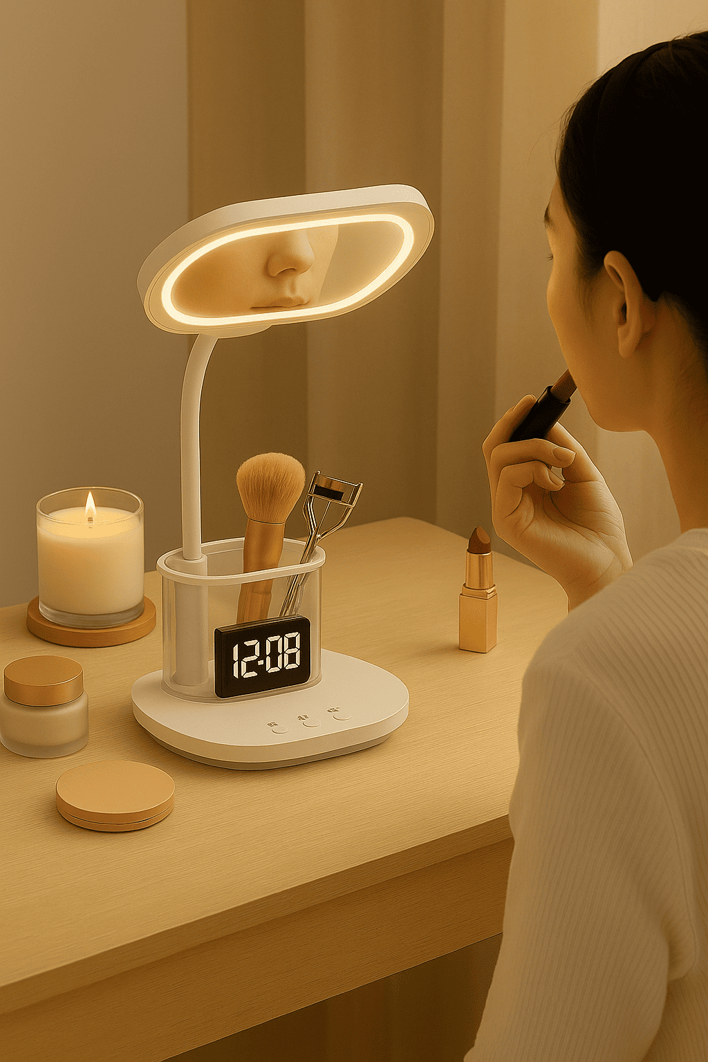 [梅斐國際]天光—采蝶LED多功能檯燈(免運), , large