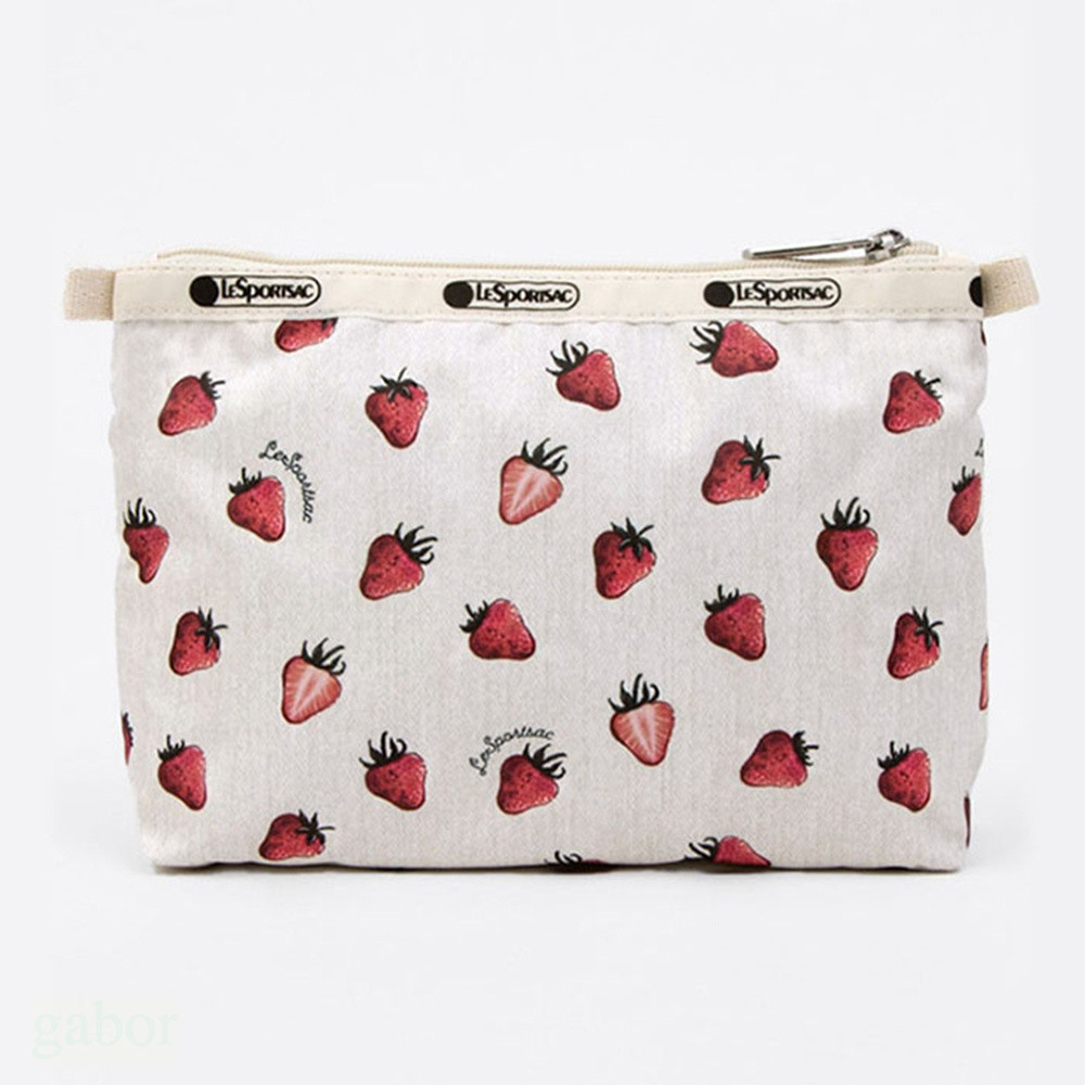LeSportsac Cosmetic Clutch 雙層拉鍊收納化妝包 -莓果輕舞, , large