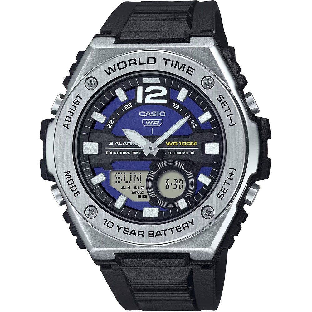 CASIO 卡西歐 10年電力運動手錶 學生錶 MWQ-100-2A, , large