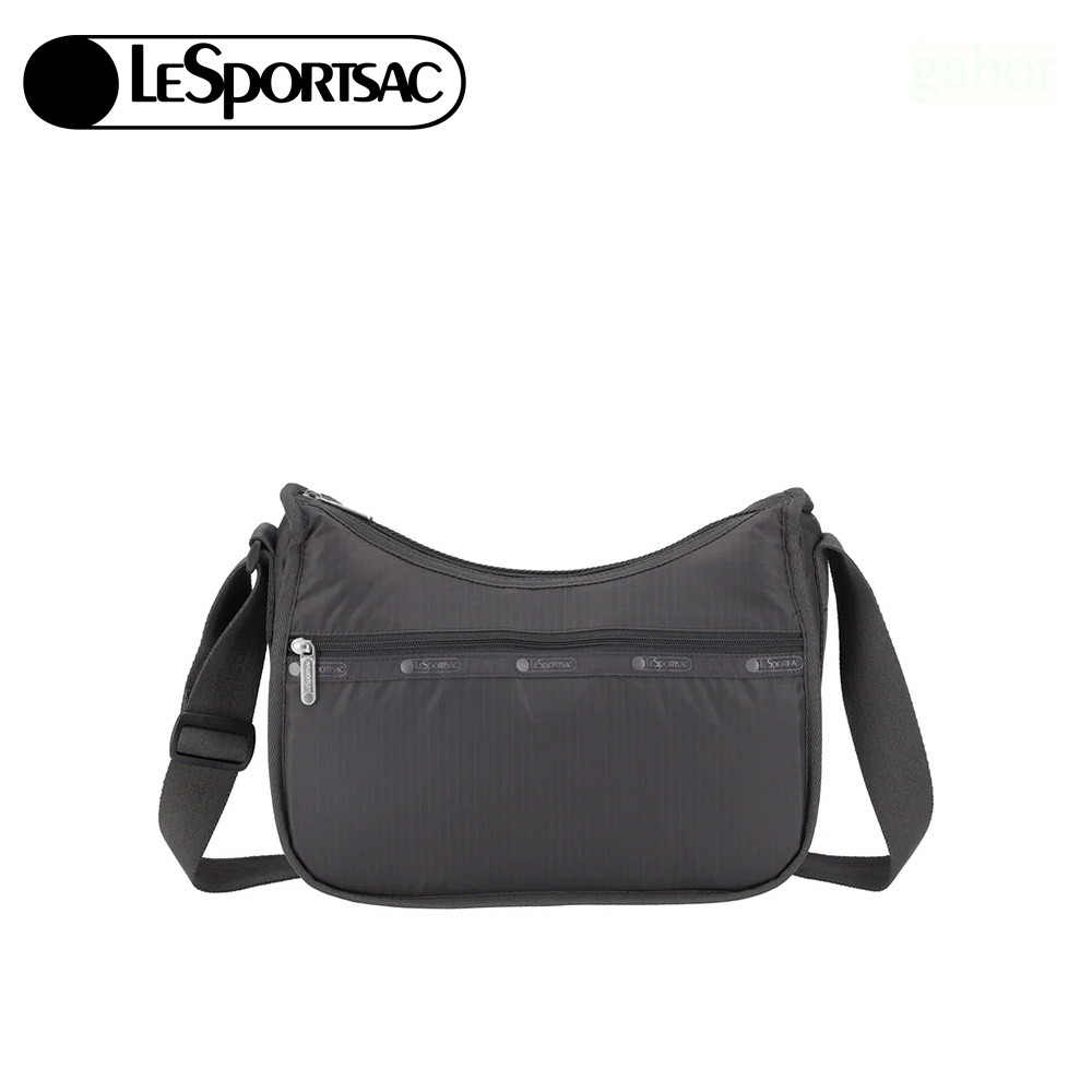 LeSportsac Classic Hobo 經典斜背包 送禮-夜幕灰, , large