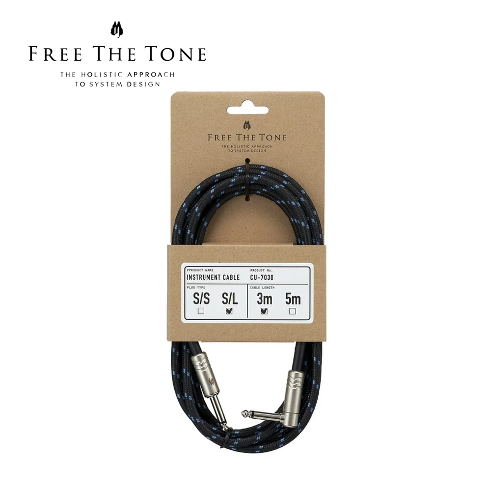 FREE THE TONE CU-7030 S/L 樂器編織導線 3米【敦煌樂器】, , large