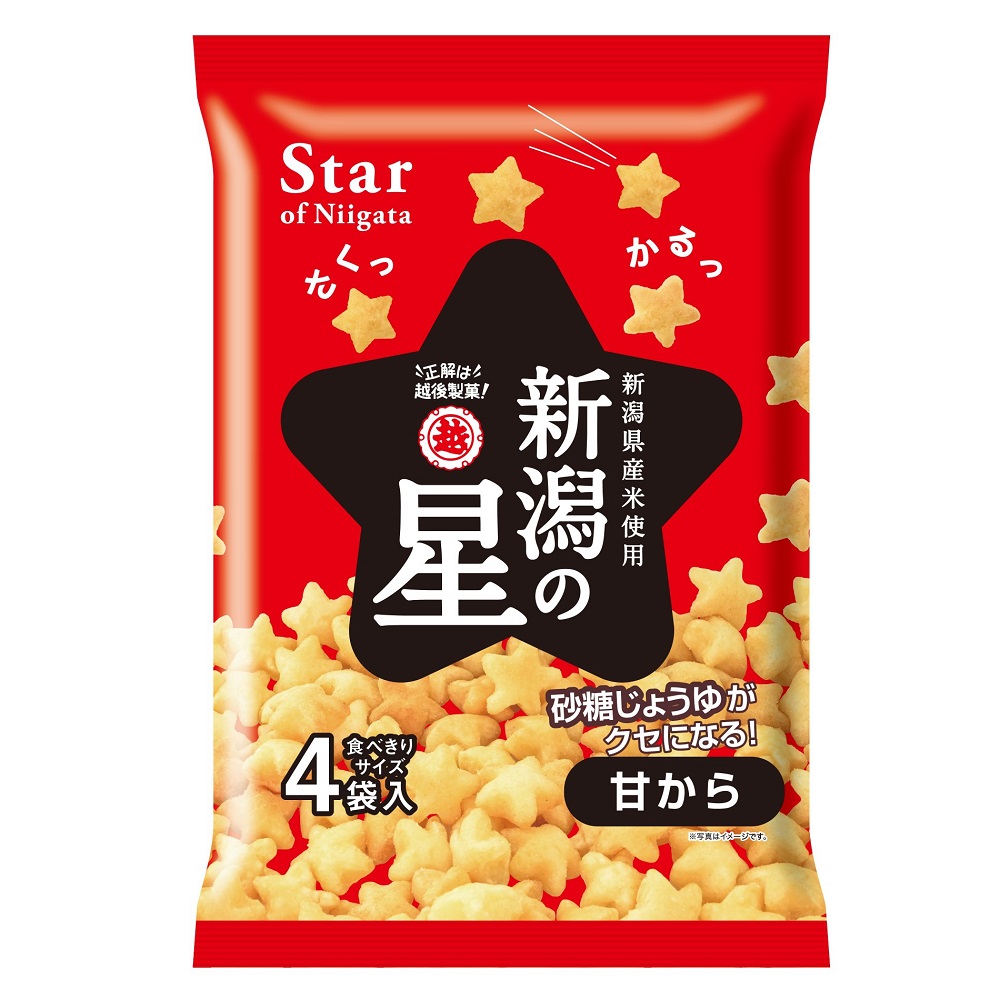 越後新潟之星甜味米果, , large