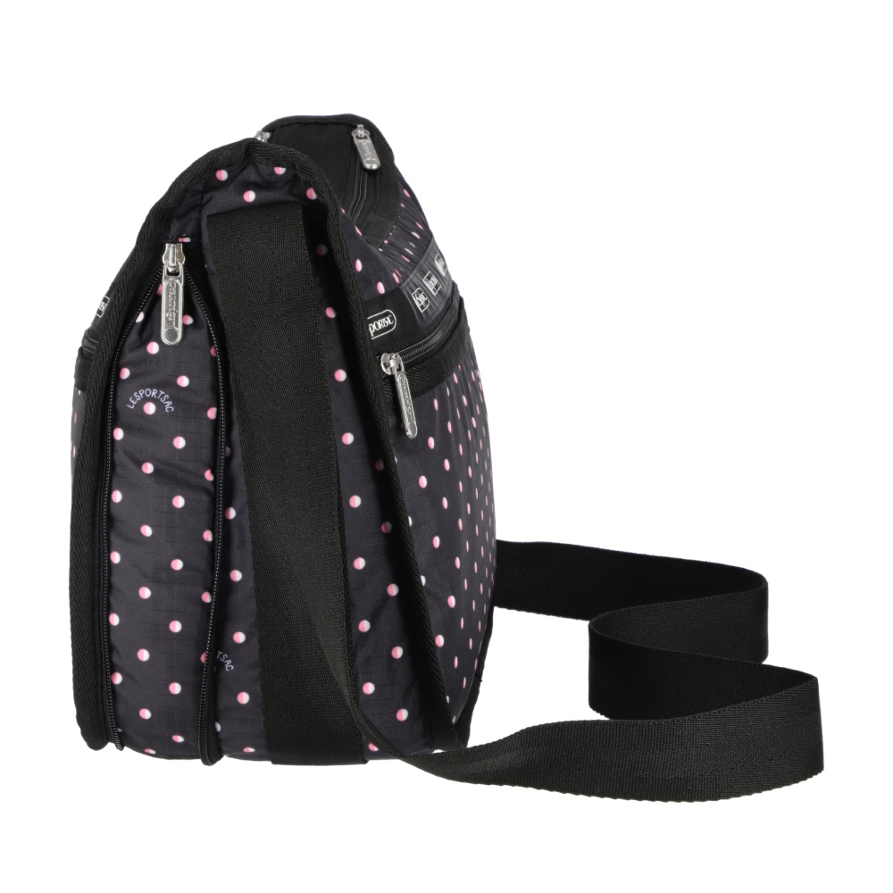Lesportsac Deluxe Everyday Bag 經典斜背包 送禮-粉色點滴, , large