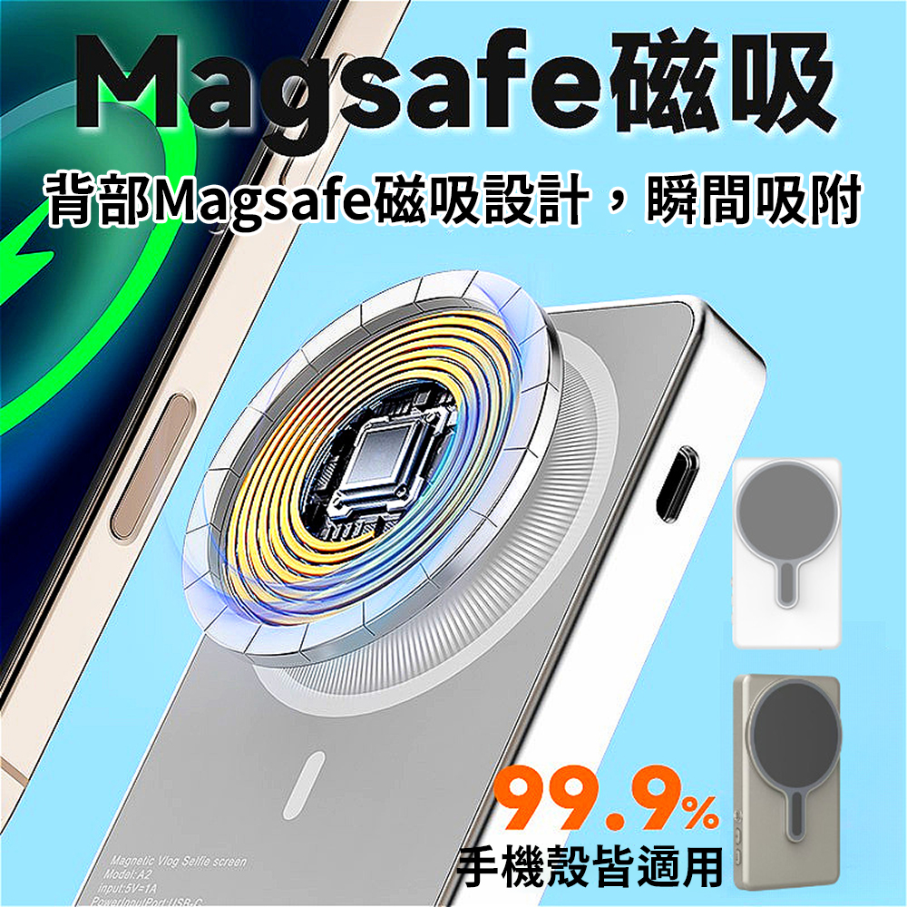 直播神器【手機自拍同步投屏器】輕鬆掌握後置鏡頭下的自己 支援多種機型 迷你螢幕投影 自動對焦 畫面清晰 超輕便攜式設計, , large