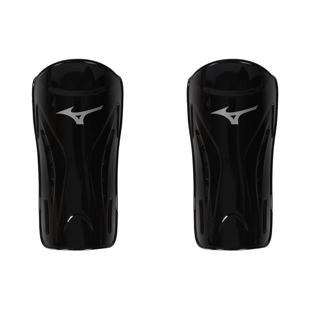 [秉宸] MIZUNO 足球護脛片(15cm) 雙入裝 黑色 P3JYGB6195, , large
