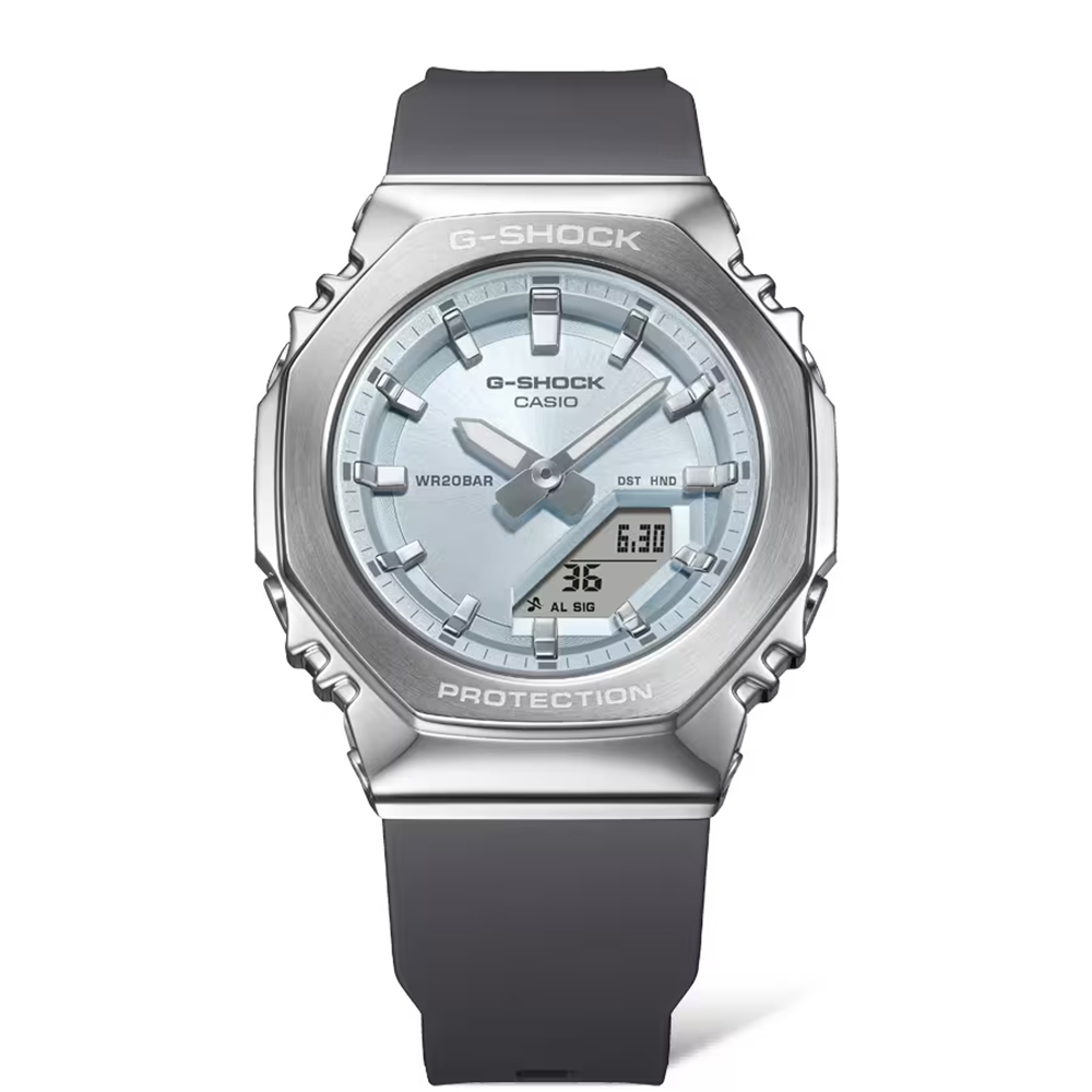 CASIO 卡西歐 G-SHOCK 粉彩金屬八角手錶 女錶 GM-S2110-2A, , large