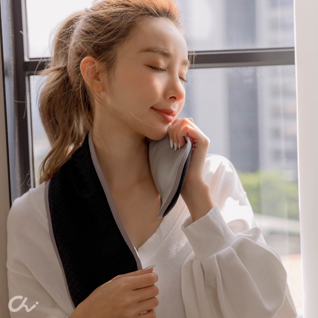 【Cheau Chi 】Graphene Thermal Neck Warmer Scarf - Odor Control, Far-Infrared, Made in Taiwan, , large