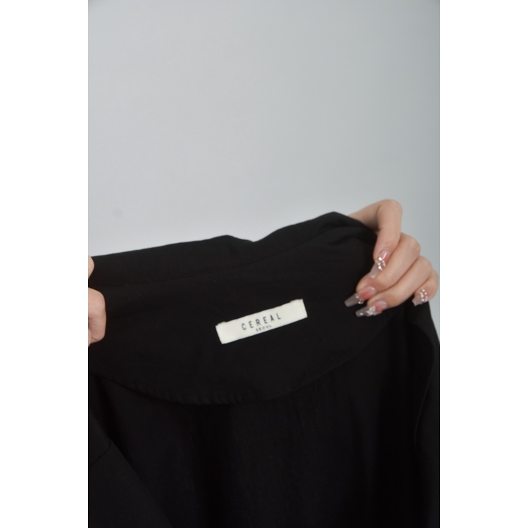 (M) cereal排扣黑色洋裝二手衣, , large