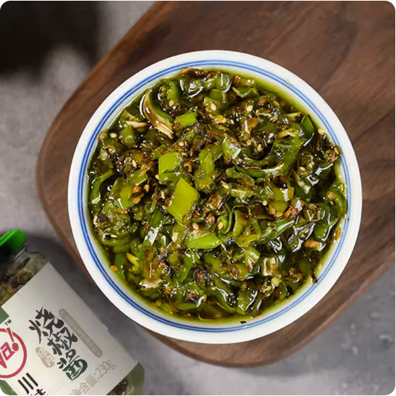 川娃子燒椒醬玻璃瓶裝230g, , large