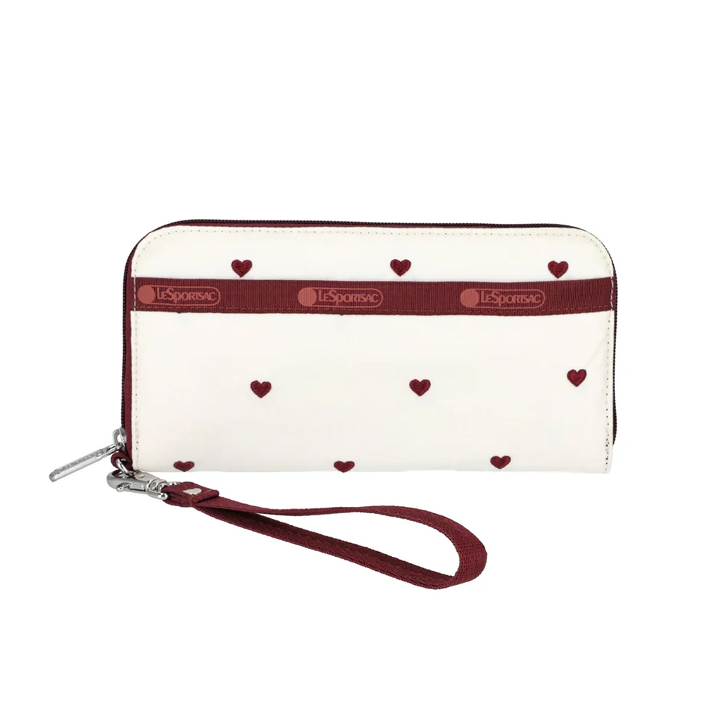 Lesportsac Tech Wallet Wristlet 腕帶錢包手拿包/ 莓果心刺繡, , large