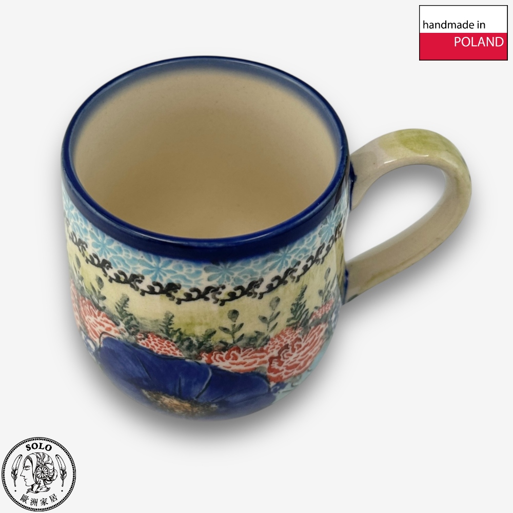 【SOLO Vintage】Cerraf Polish Pottery 320ml Mug Song of Wildflowers Series Made in Poland, , large