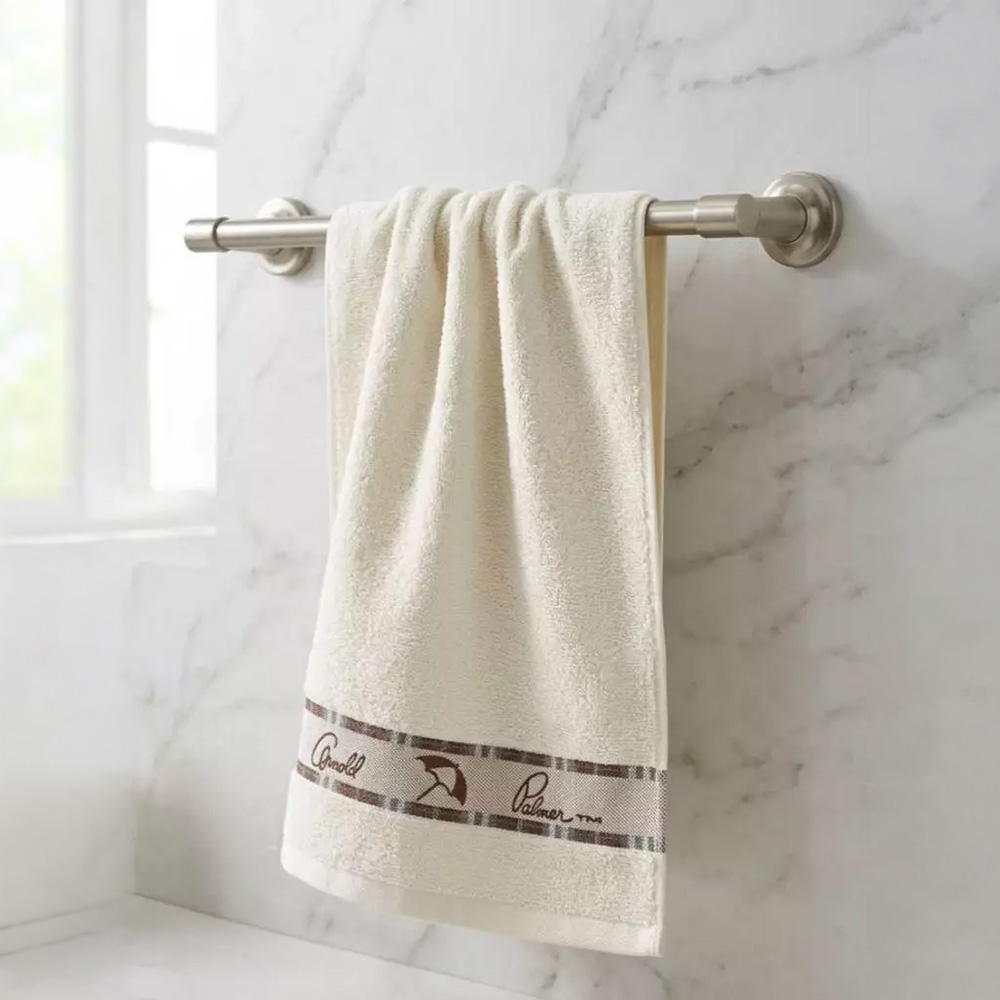 凱美棉業 | MIT台灣製 雨傘牌 淺色提花logo 厚實純棉吸水毛巾, , large