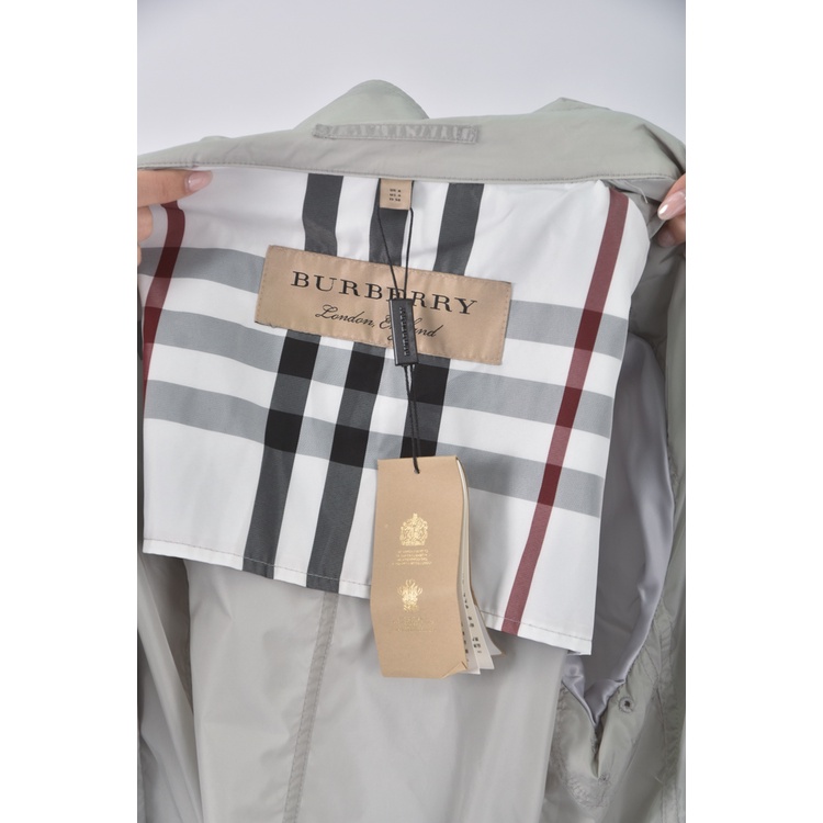 (S) burberry風衣灰色外套二手衣, , large