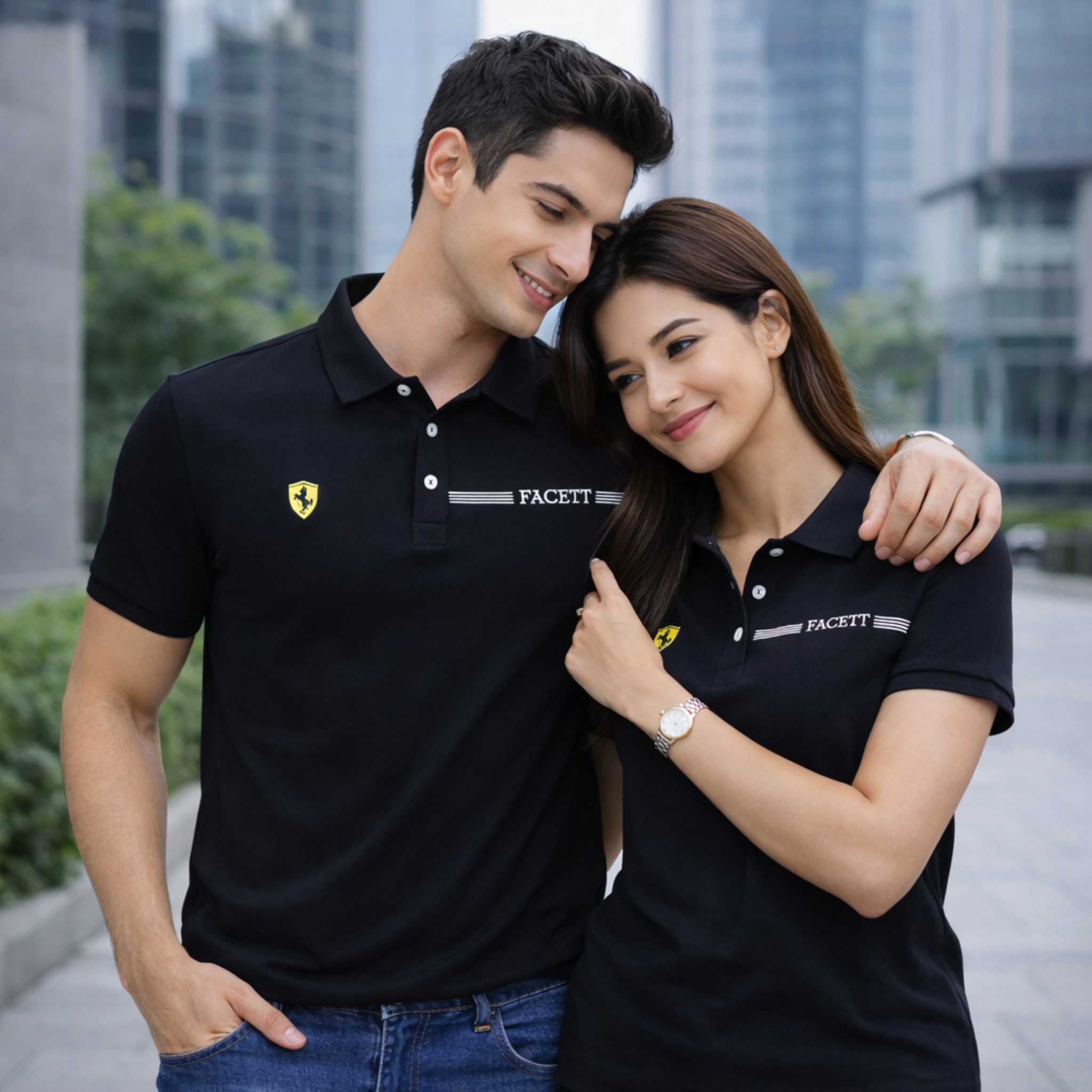  【FALALI】Short-sleeved cooling polo shirt - Women's (black) , , large