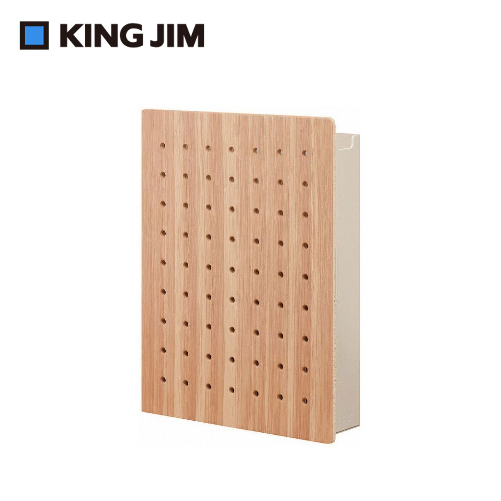 *需預訂【KING JIM】HARU PEGGY 個人磁力洞洞板置物箱 M號 (PGH200)白, , large