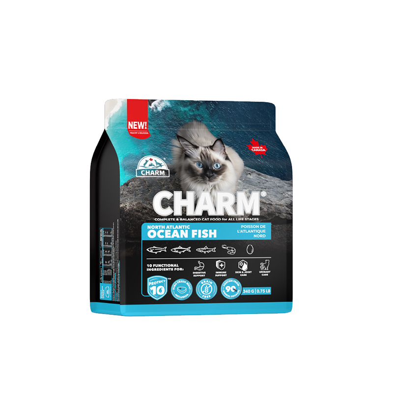 【CHARM 野性魅力】超能精華無穀貓飼料 340g-海洋漁口味, , large