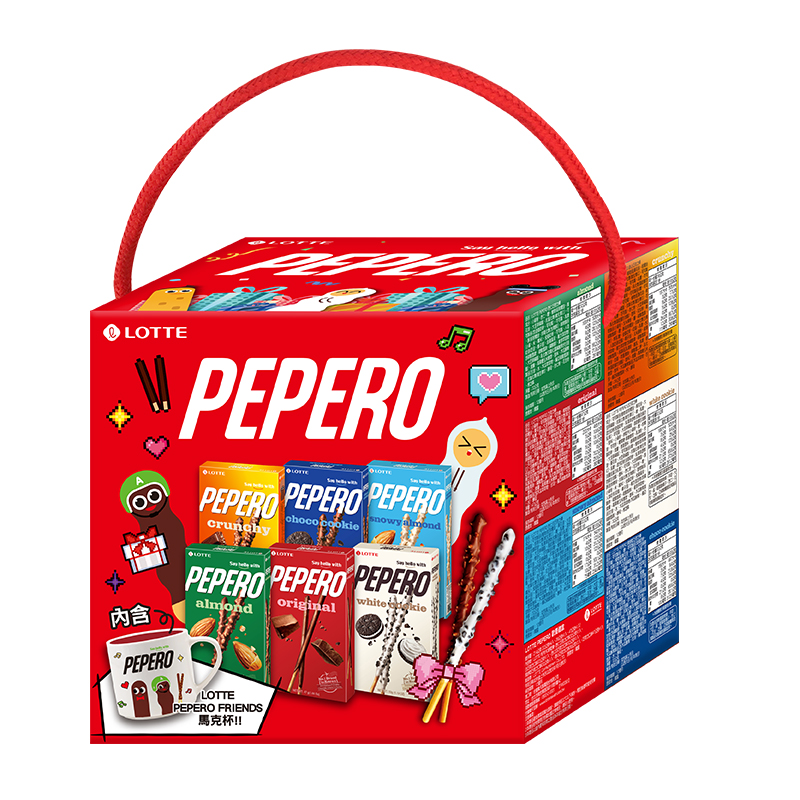 LOTTE PEPERO CNY Gift Box with Mug, , large