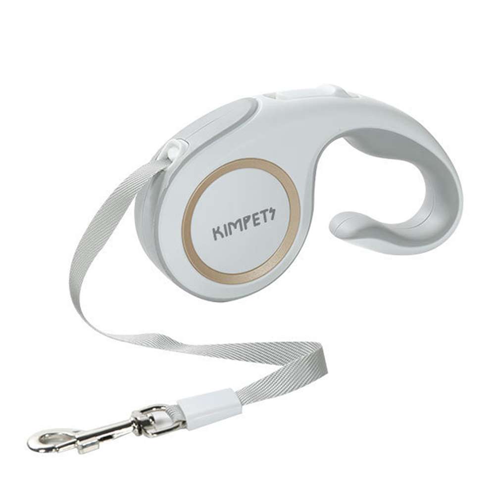 摩達客寵物-Kim Pets 優雅簡約寵物自動伸縮牽繩拉繩/5米長/四色可選, , large