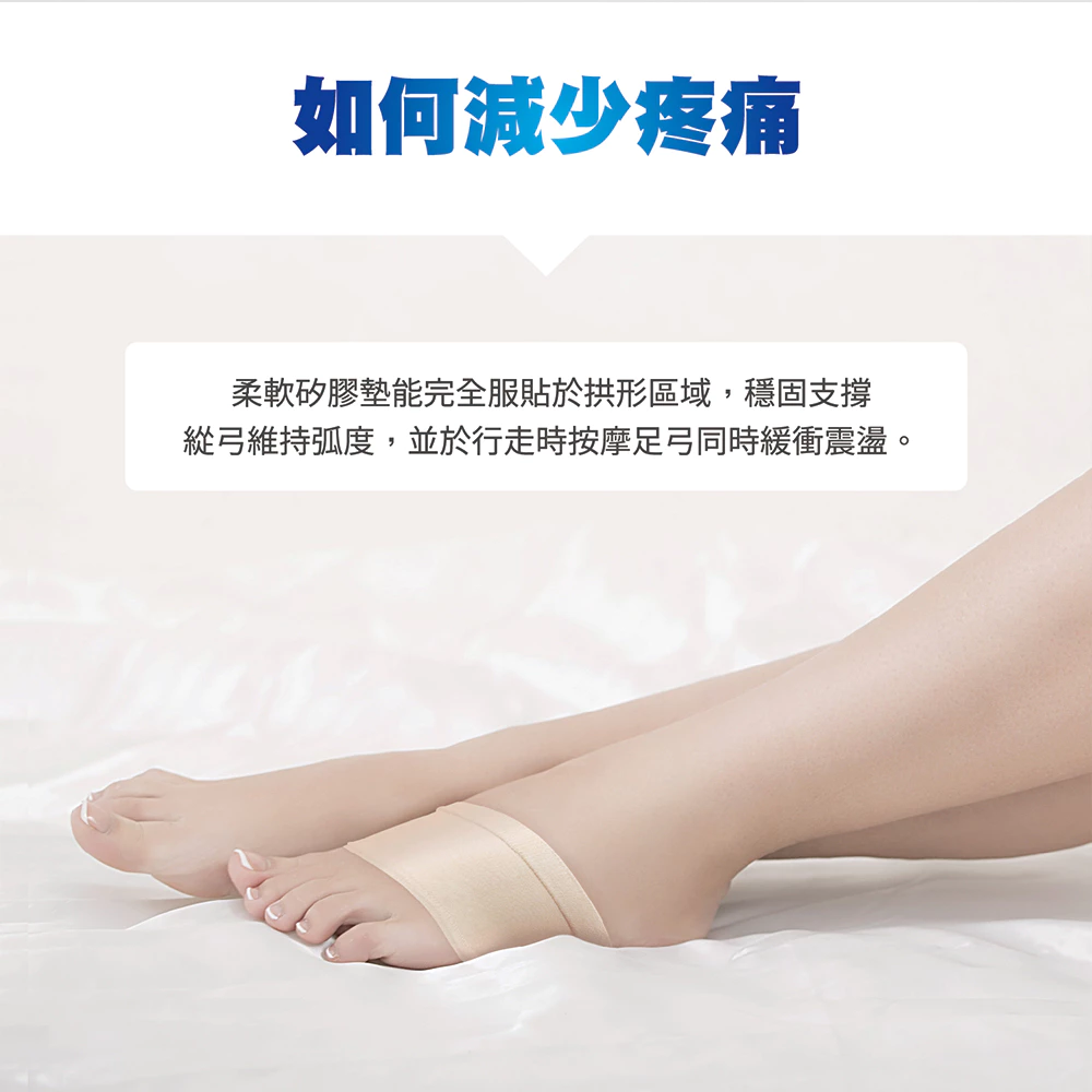【心安購物】足弓減壓彈性支撐墊, , large
