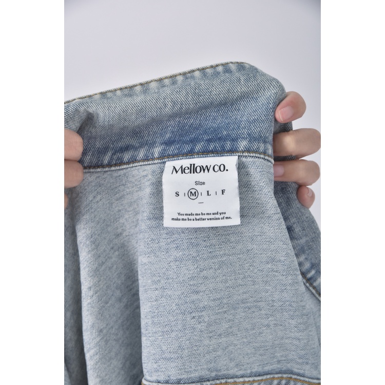 (2XL) mellow co丹寧牛仔排扣藍色外套二手衣, , large