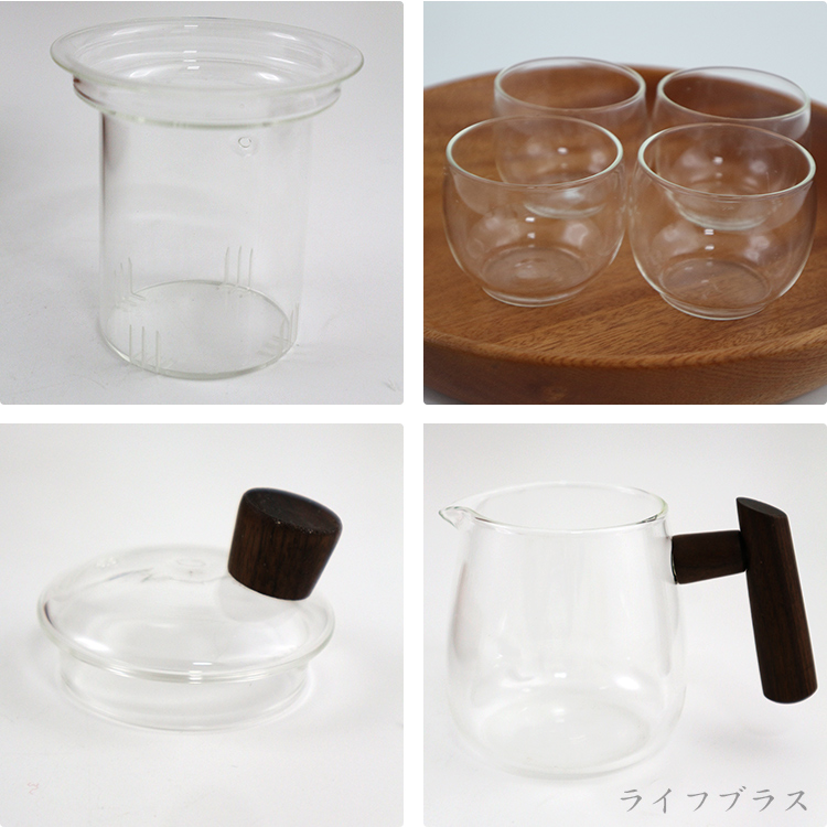 Kiyodo可直火玻璃泡茶-五件套-2組, , large