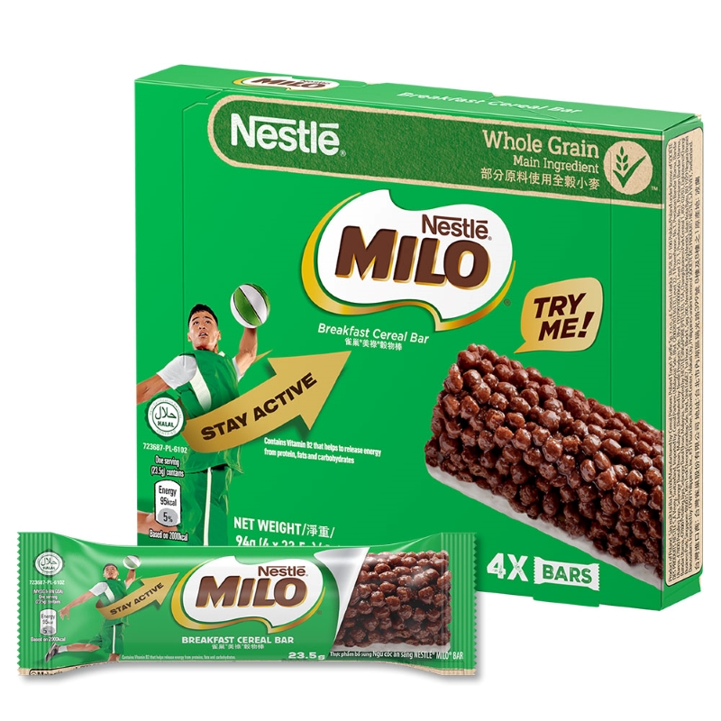 MILO Cereal Bar 4x23.5g