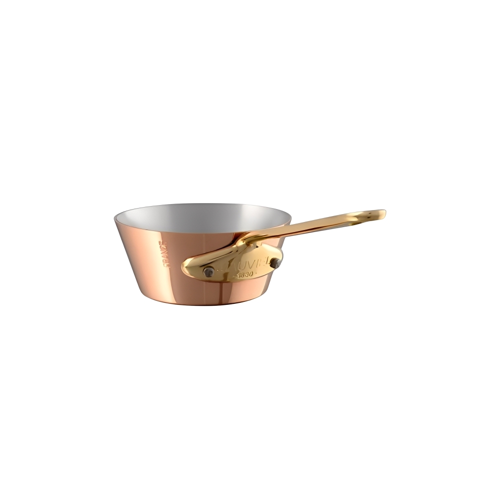 MAUVIEL-M&rsquo;MINIS Copper Single-Handed Pot, Conical - 9cm