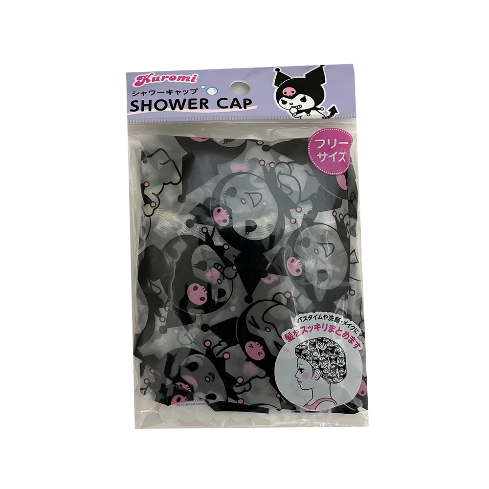 【生活好室】三麗鷗 浴帽 庫洛米浴帽 米浴 防水浴帽 防潑水浴帽 日本浴帽 酷洛米浴帽 KT 雙層浴帽 KTR 鬆緊浴帽, , large