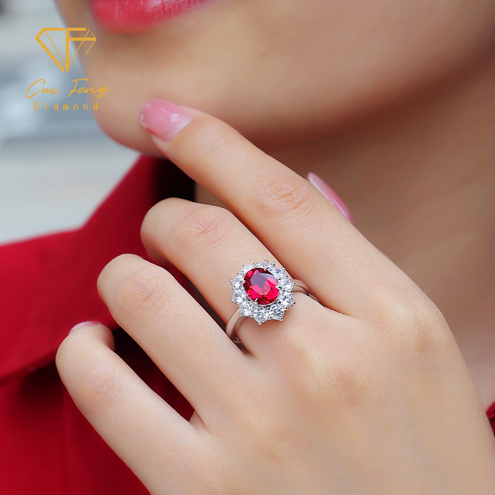 【CF鑽飾】戒指 培育紅寶石《紅寶之戀》2.5克拉 女戒, , large