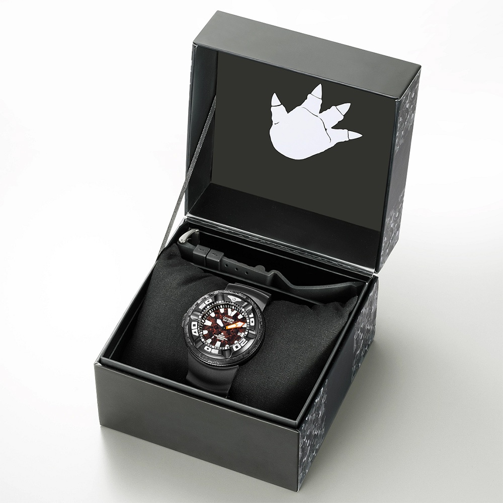 CITIZEN 星辰 紅蓮哥吉拉 哥斯拉 限量聯名錶 PROMASTER 光動能潛水手錶 BJ8059-03Z, , large