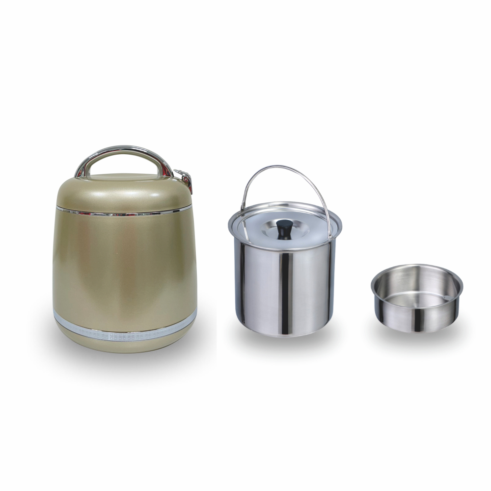 【GOLDEN FIRE 火牌】燜燒鍋 奢華霧面系列-霧金 2.0L-IH爐可用鍋(燜燒鍋 保溫 保冷 手提 不鏽鋼 台灣製造), , large