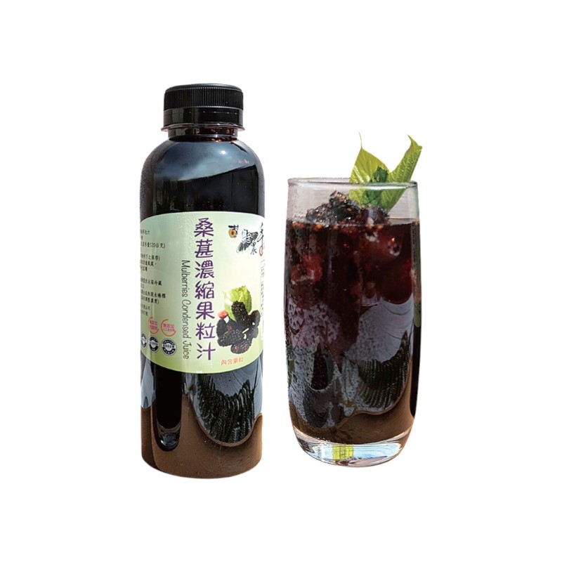 村子口 桑葚濃縮果粒汁600g-得福, , large