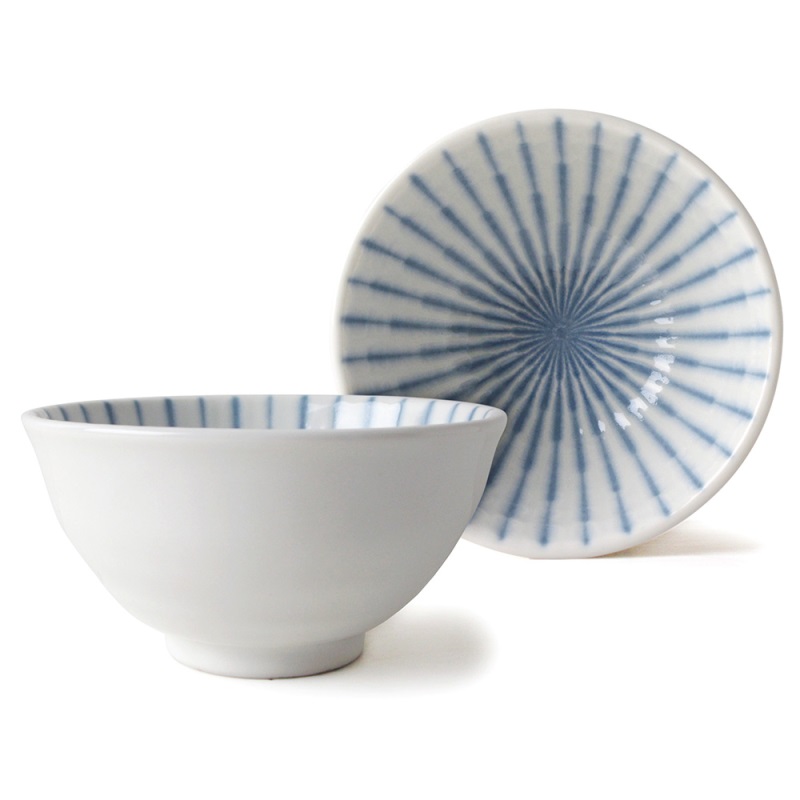 [豐名日本餐具] 4.0"飯碗 藍十草 / C04RB0-339