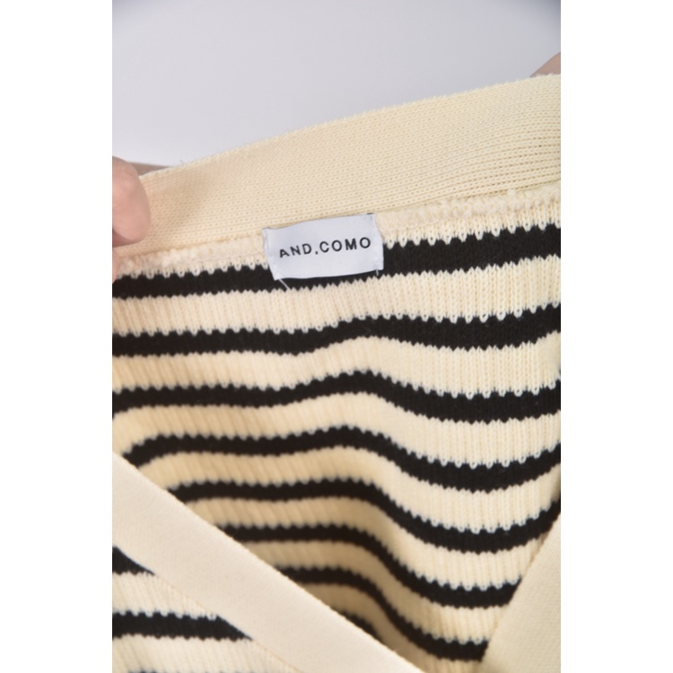 (XL) and como條紋白色外套二手衣, , large