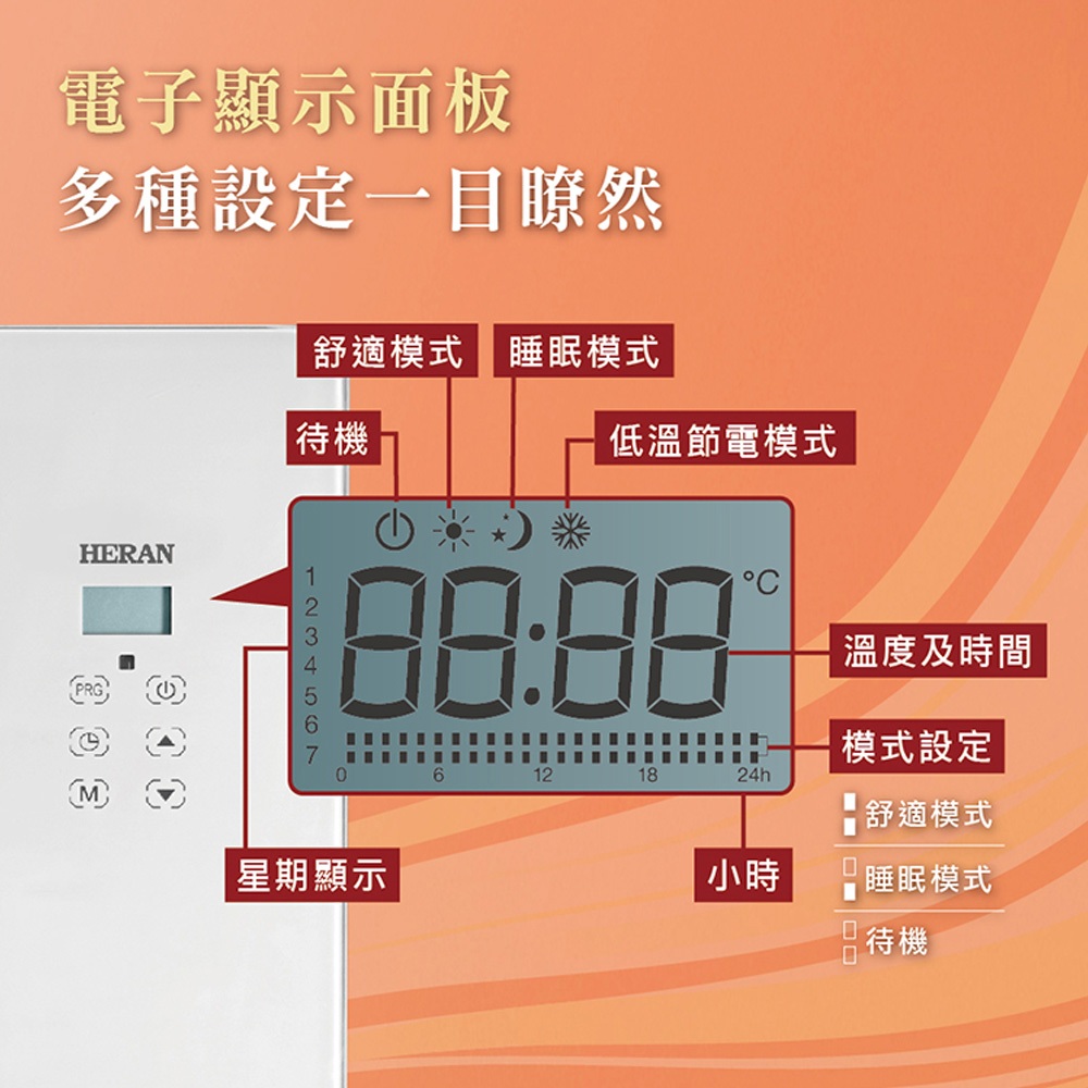 HERAN 禾聯 對流式電暖器 浴室臥室兩用 HCH-10AH011, , large