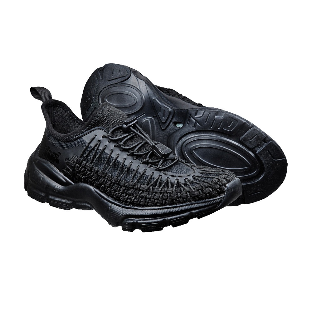 DIADORA迪亞多那 編織戶外輕旅鞋 女運動鞋 休閒鞋 女鞋 輕量 透氣 散熱 排濕 彈性 耐穿 耐磨 止滑 米 黑, 黑,24.5, large