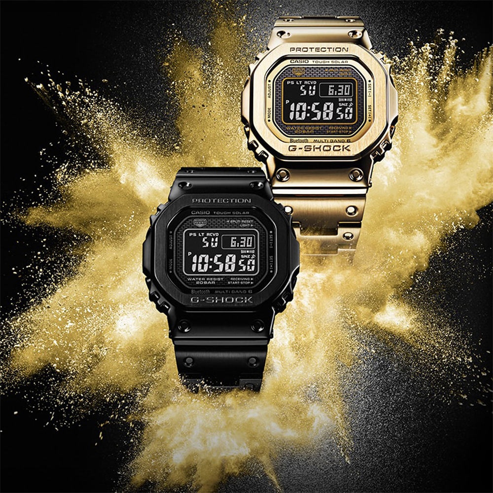 CASIO 卡西歐 G-SHOCK 35周年太陽能電波手錶 GMW-B5000GD-9, , large