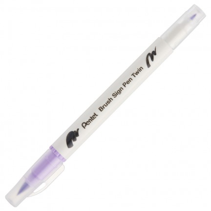 【 Pentel 飛龍 】雙頭柔繪筆 10支/盒 SESW30C   -  T122 黃, , large