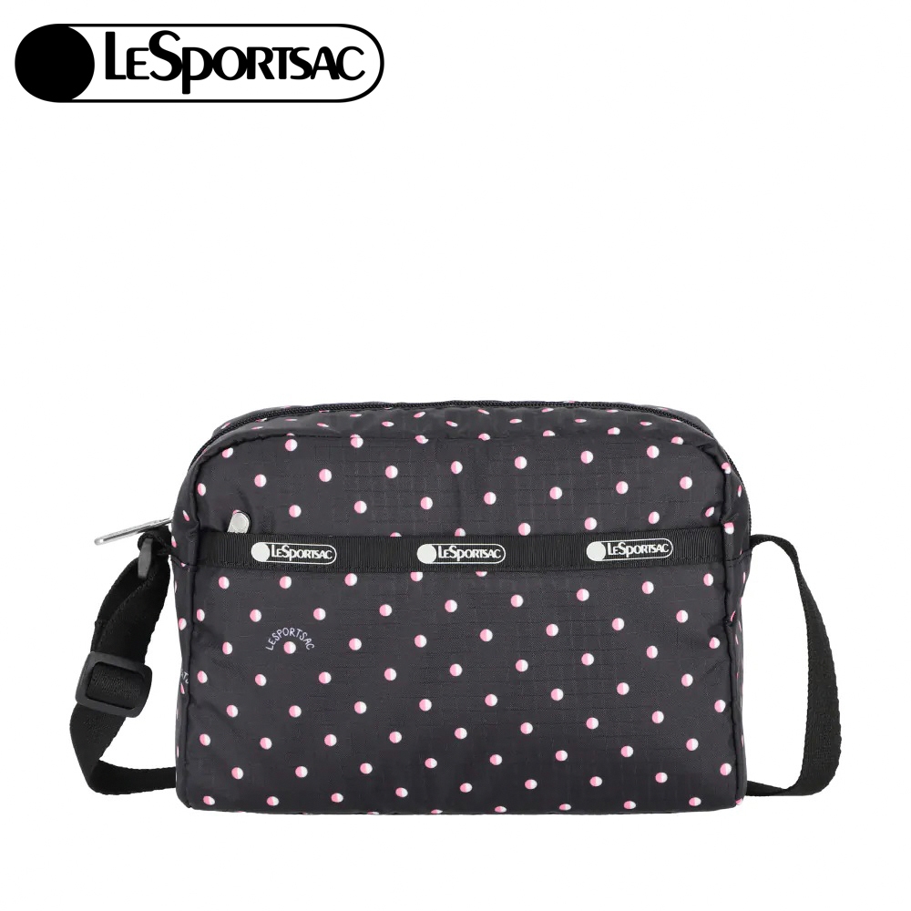 |快速出貨|Lesportsac DANIELLA CROSSBODY 拉鍊斜背包 側背包 送禮-粉色點滴, , large