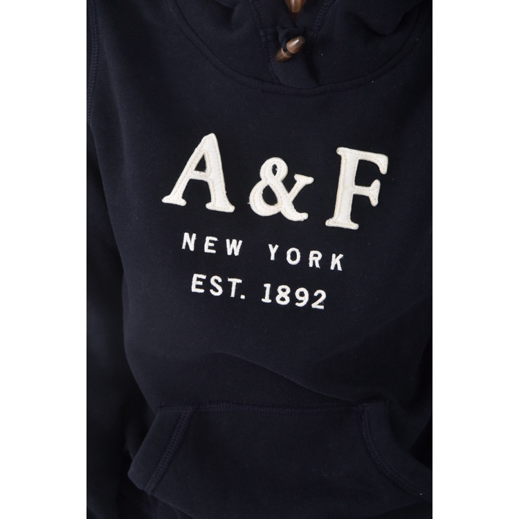 (S) abercrombie fitch內刷毛藍色長袖上衣二手衣, , large
