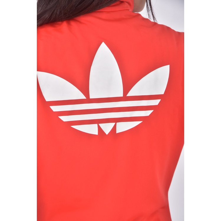 (S) adidas運動質感高領紅色外套二手衣, , large