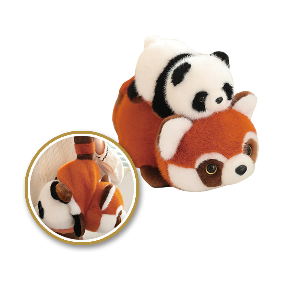 【啾愛你】雙面翻轉變身浣熊熊貓 25cm, , large