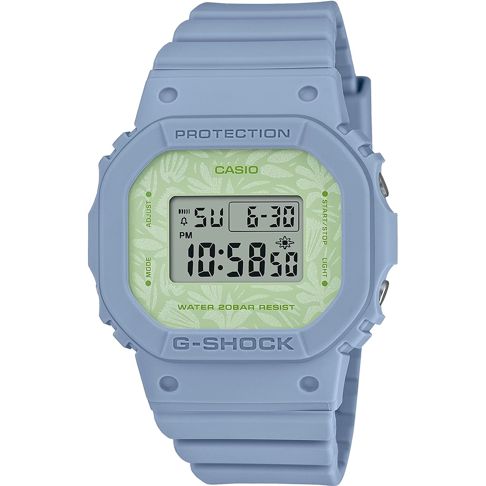 CASIO 卡西歐 G-SHOCK 草本系列女錶-嫩芽綠 GMD-S5600NC-2, , large