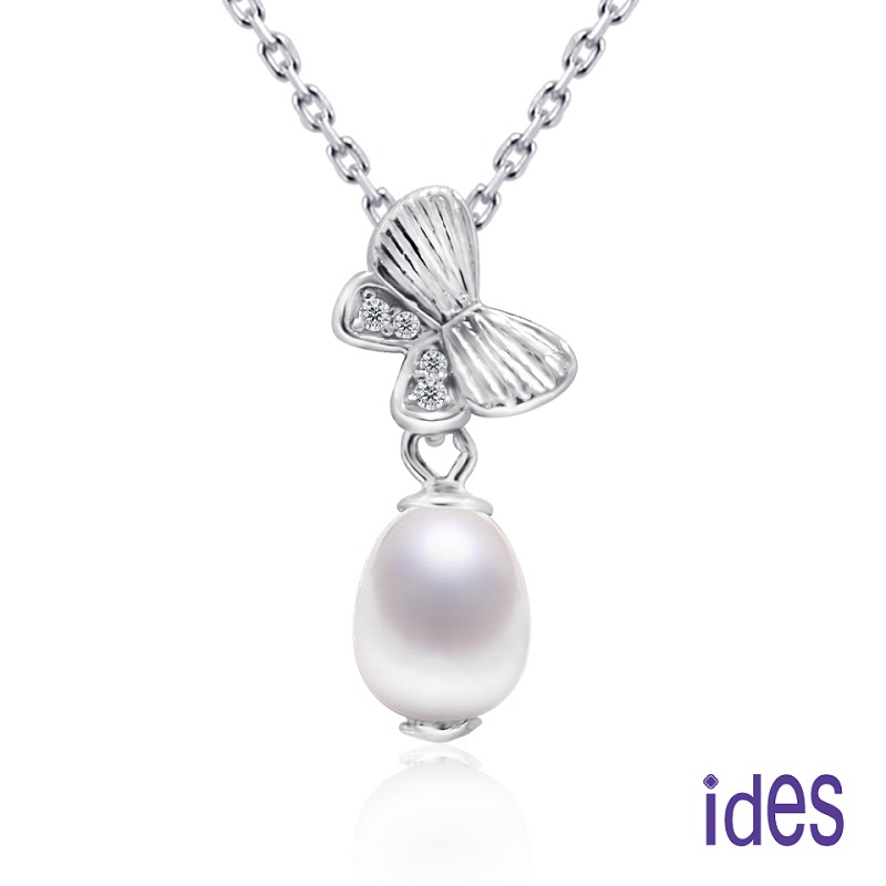 [ides愛蒂思] 送禮 輕珠寶巴洛克設計款星願系列天然珍珠項鍊3選1, , large