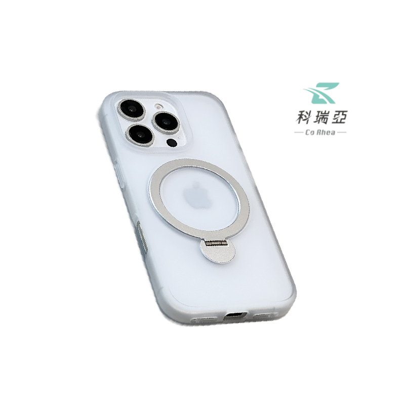 iPhone 16 Pro- 6.3'' Lightweight Semi-Transparent Frosted 360° Sound-Enhancing Stand - Large Port", , large