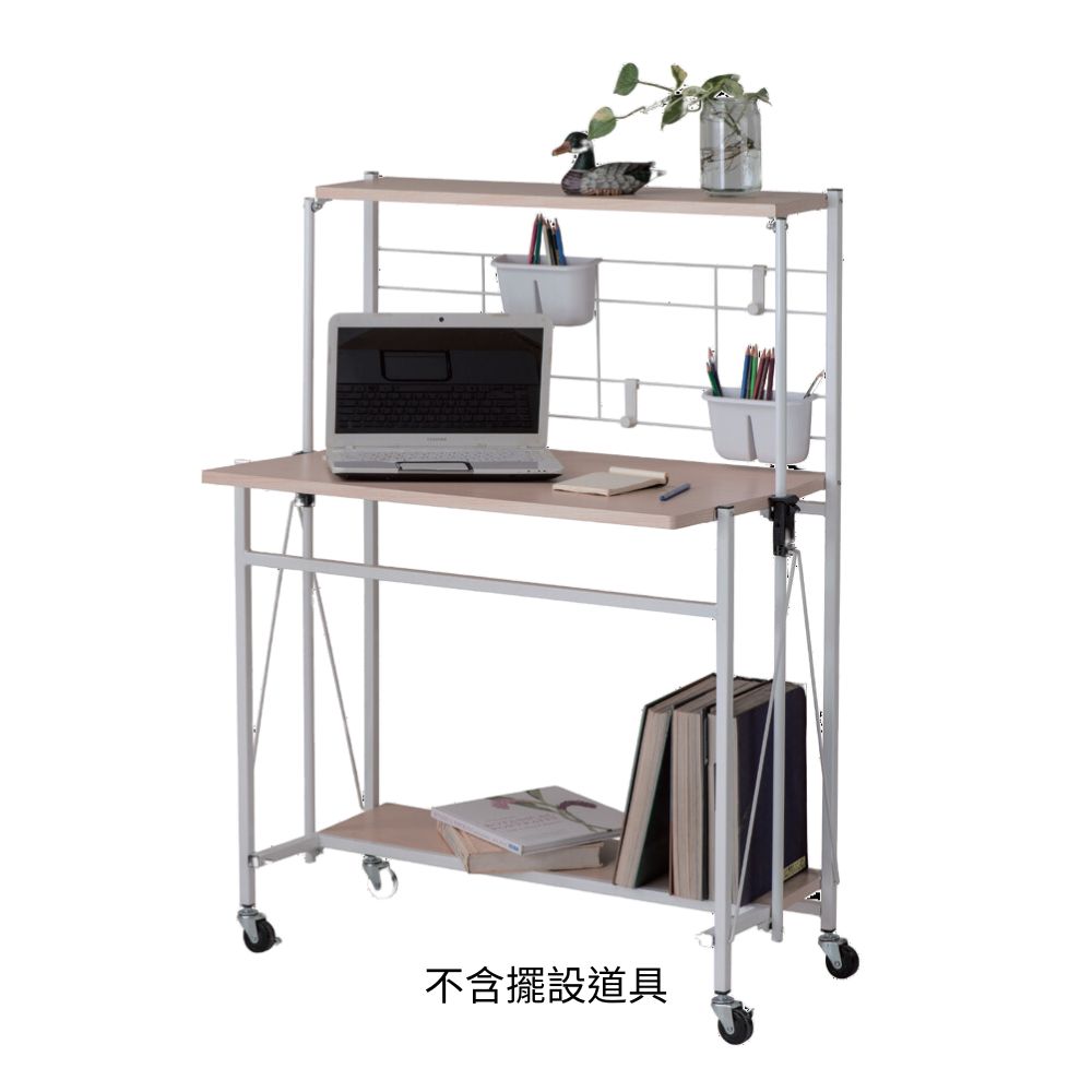 One-touch foldable desk, , large