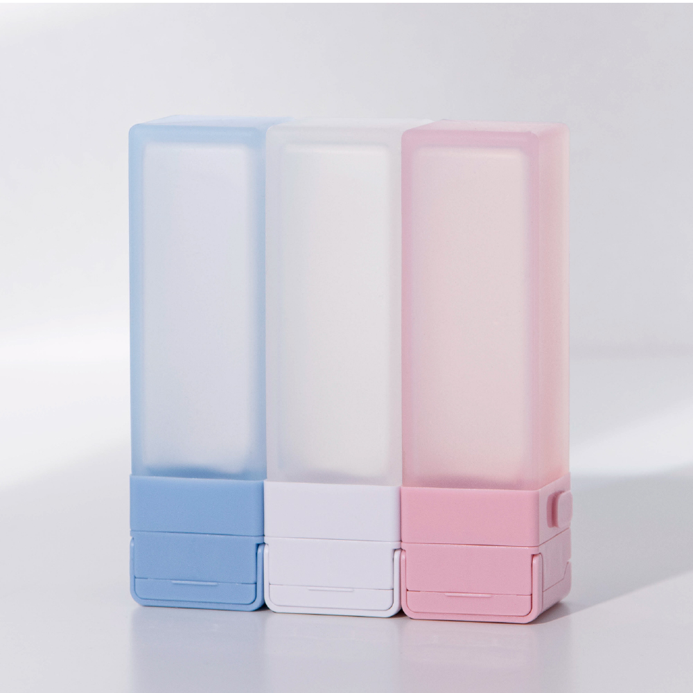 Suzzi CUBIC Travel Bottle - Blue - L 100ml - Three Piece Travel Set, , large