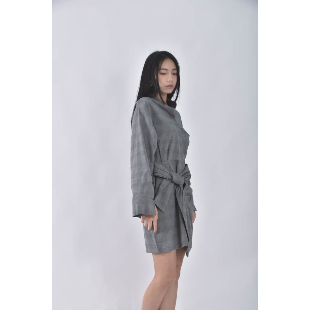 (M) free people home made灰色洋裝二手衣, , large